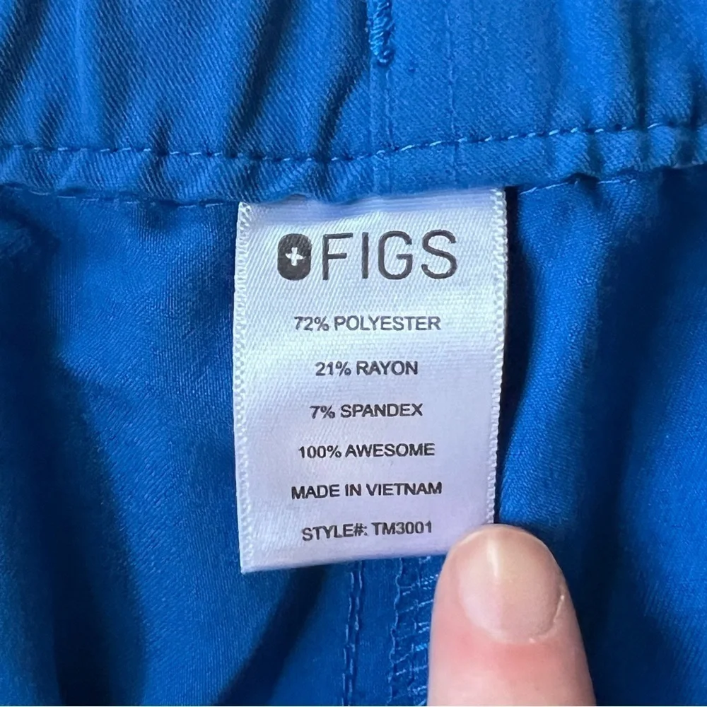 Figs Cairo Cargo Scrub Pants Men’s S Blue TM3001 Technical Collection